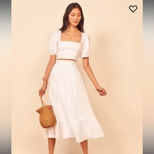 Reformation Yucca Linen Two Piece Set